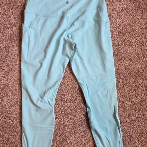 lululemon athletica Pants - Lululemon Fast and Free High-Rise Tight 25" Nulux Pockets Womens 12 Blue